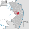 Location of the community of Waldhufen in the district of Görlitz