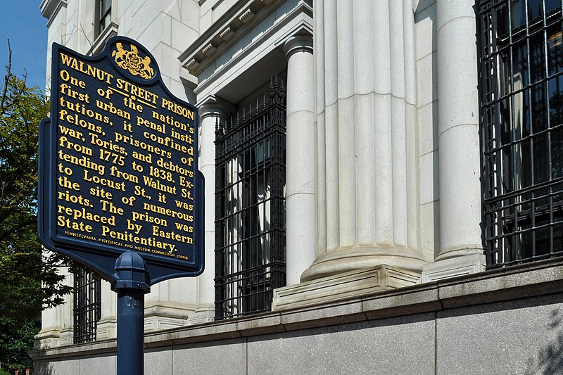 File:Walnut Street Prison Historical Marker 201 S 6th St Philadelphia PA (DSC 4231).jpg