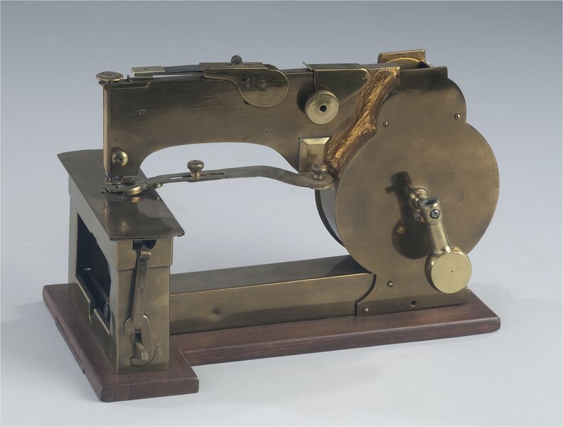 File:Walter Hunt's 1854 sewing machine patent model.tif