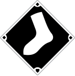 Alternate logo, used on the road uniform (1991-2010) and on the black alternate uniform (1993-present). White Sox Alt Logo.svg