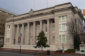 Wilson County Courthouse (2014), einer von 28 Einträgen des Countys im National Register of Historic Places