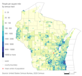 Image 14Wisconsin 2020 Population Density Map (from Wisconsin)