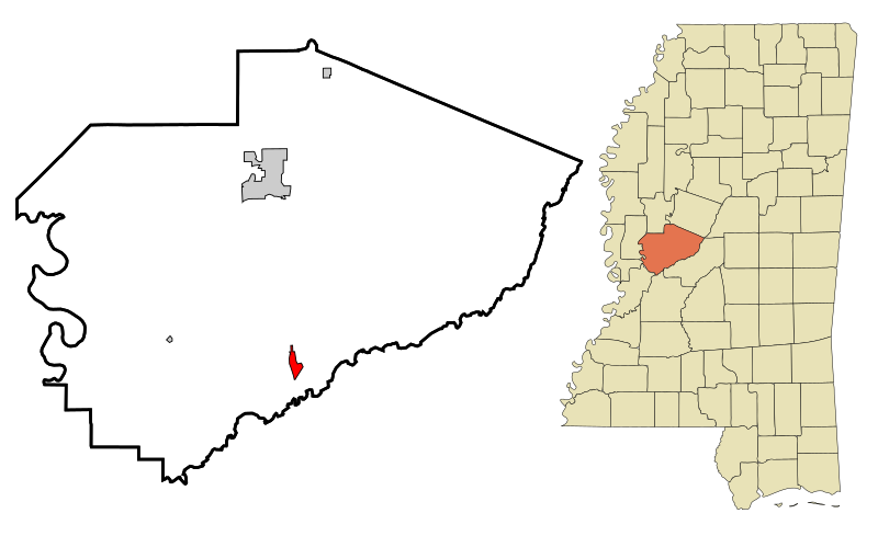 File:Yazoo County Mississippi Incorporated and Unincorporated areas Bentonia Highlighted.svg