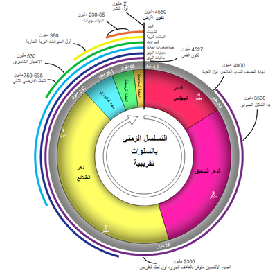 اثار المخلوقات الحية التي بقيت في الصخور تسمى