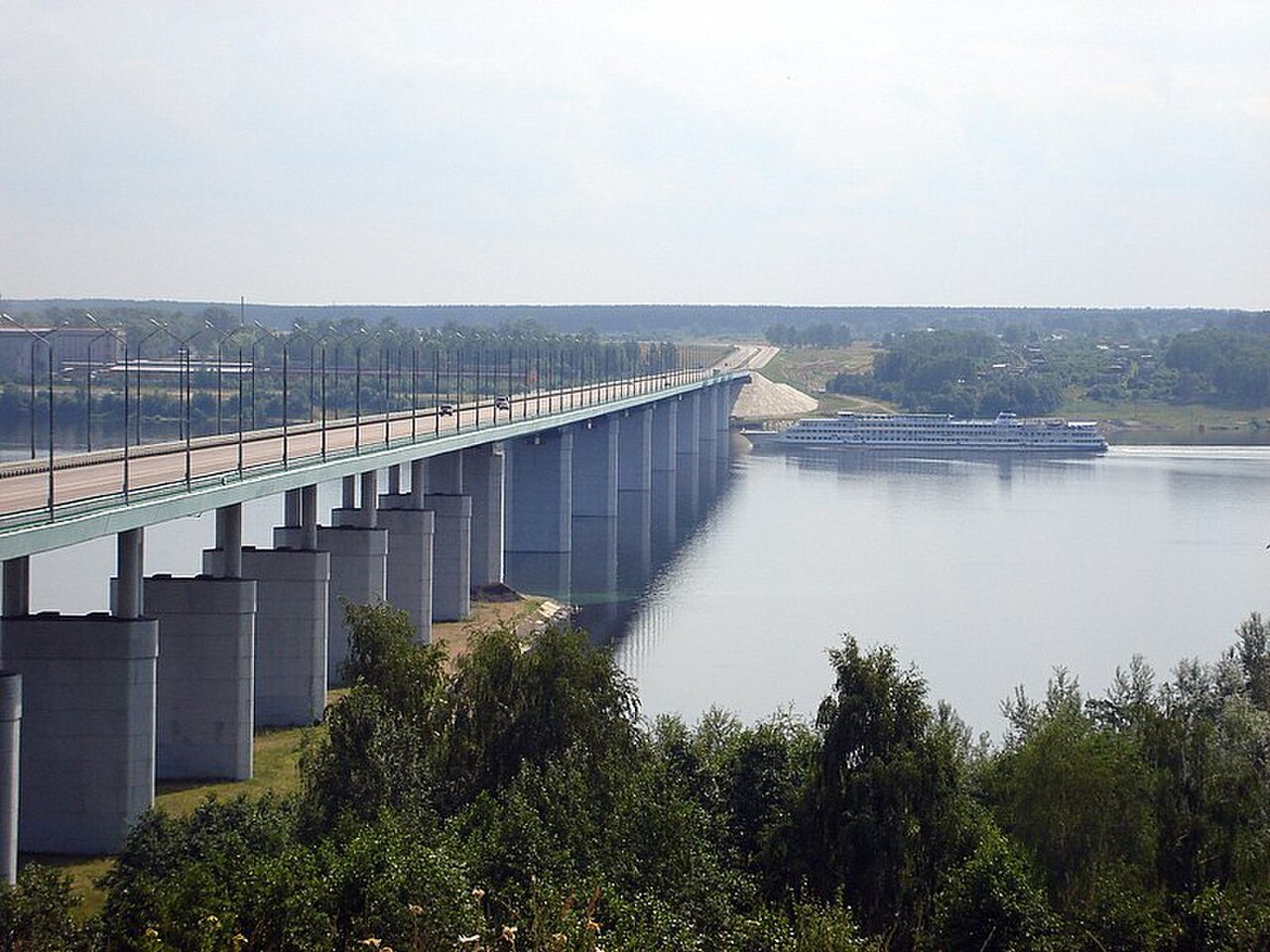 кинешемский мост через волгу