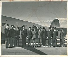 ورود اولین هواپیمای داگلاس سی - ۴۷ داکوتا شرکت هواپیمائی ایران (شماره ثبت :EP-AAF) به فرودگاه مهرآباد