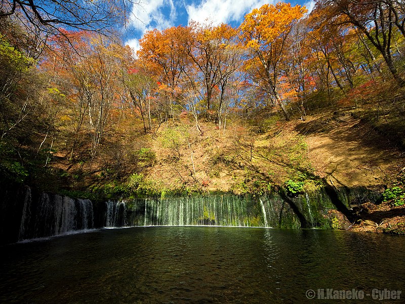 File:紅葉の白糸の滝 (Shiraito falls in autumn) 26 Oct, 2014 - panoramio.jpg