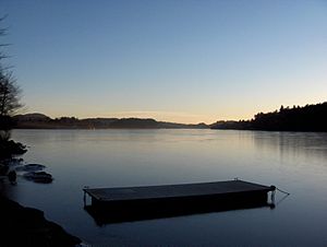 Blick auf das gefrorene Nordåsvannet