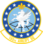 165 Airlift Squadron emblem.svg