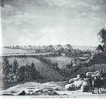 Friedrichsgabe 1835, Blick auf die heutige Quickborner Straße