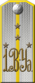 Подъесаул 1-го Верхнеудинского конного полка (погоны по состоянию на 1904-1909 годы)