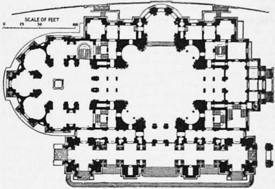 1911 Britannica-Architecture-Plan of Cathedral at Berlin.png