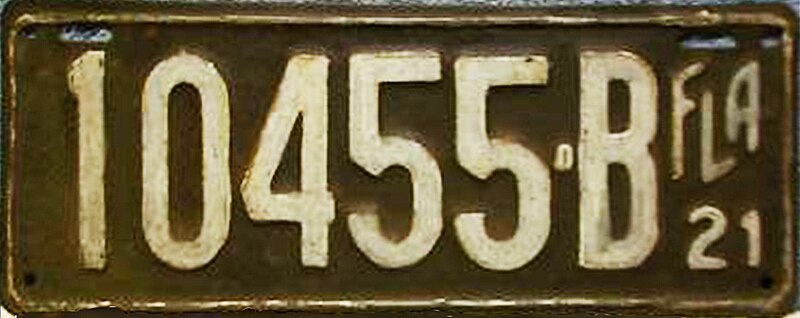 File:1921 Florida license plate.jpg