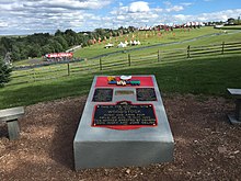 Monument at the site of the 1969 Woodstock festival, installed in 1984.