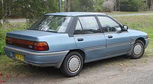 1990 Ford Laser (KF) Ghia sedan (22514037076).jpg