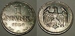 The 1924 Reichsmark coin 1 mark 1924.jpg