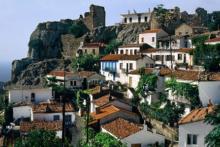 Samothrace main village, Samothrace island, Thrace, Greece.