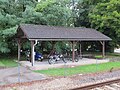 2017-09-19 Vehicles at Park and Ride at train station Wilhelmsburg