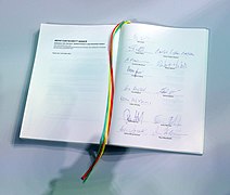 Signing of the coalition agreement for the 20th election period of the Bundestag (Germany) – signed coalition agreement
