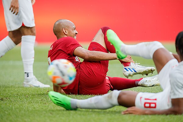 Fabinho playing for Liverpool in a pre-season game before the 2022–23 season.