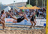 Deutsch: Beachhandball Weltmeisterschaften 2022; Tag 6: 26. Juli 2022 – Frauen, Finale, Spanien-Deutschland 0:2 (14:15, 20:22) English: 2022 Beach handball World Championships; Day 6: 26 July – Women Final – Spain-Germany 0:2 (14:15, 20:22)