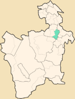 Location of the Municipio Potosí in the department