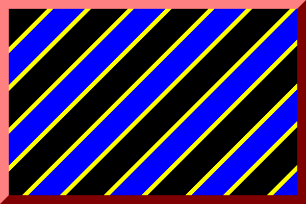 File:600px diagonal stripes Black HEX-0000FF HEX-FFFF00 bordered HEX-FF0000.svg