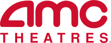 The letters "AMC" with the word "THEATRES" underneath it is shown.