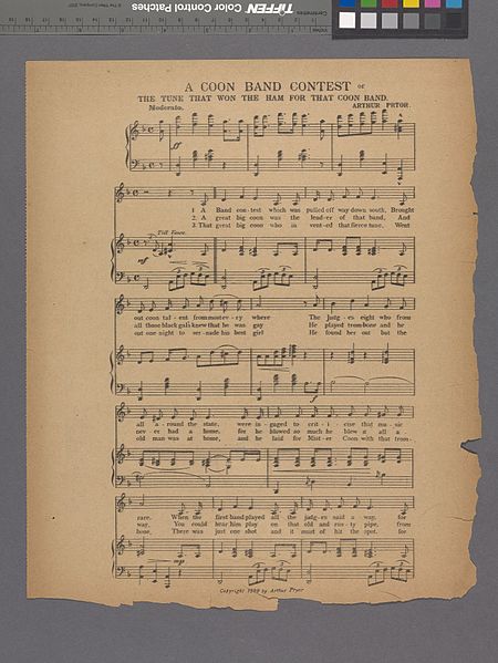 File:A coon band contest, or, The tune that won the ham for that coon band (NYPL Hades-608821-1957509).jpg