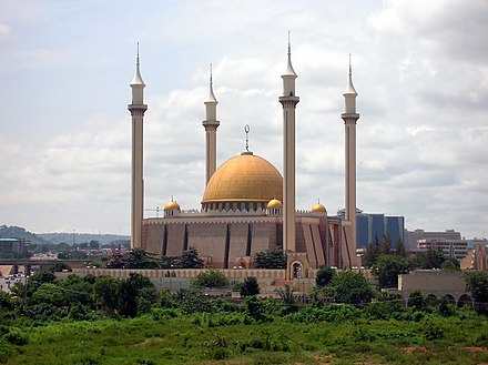 Abuja National Mosque in Nigeria.
