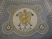 Acedia mosaic, Basilica of Notre-Dame de Fourviere Acedia (mosaic, Basilique Notre-Dame de Fourviere).jpg