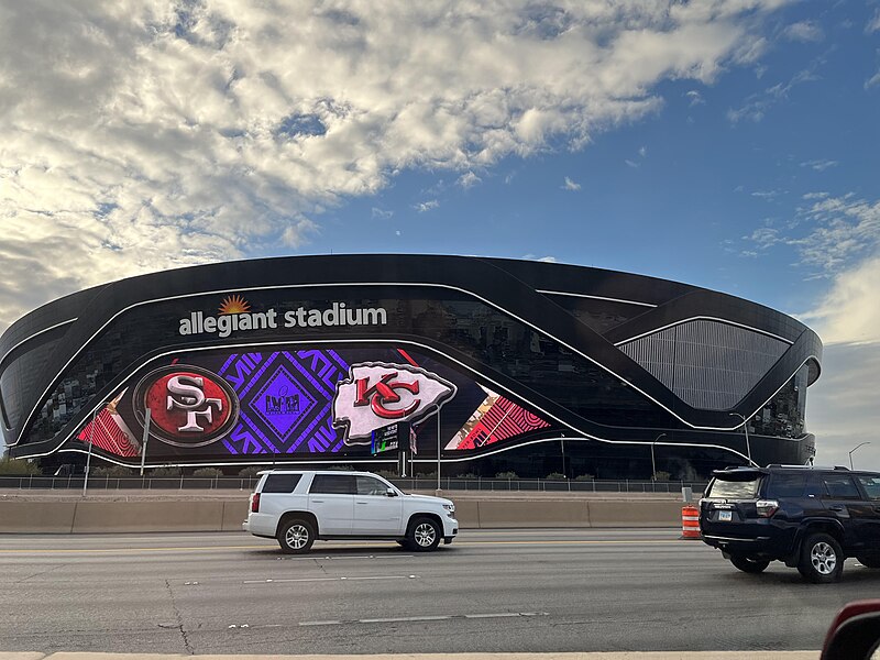 File:Allegiant Stadium, view from Interstate 15 (2024-02-04).jpg