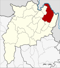 Bản đồ Chiang Rai, Thái Lan với Chiang Khong