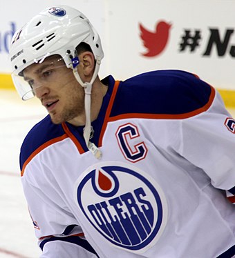 Andrew Ference played with the Oilers from 2013 to 2016. He was named team captain in 2013.