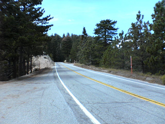 The Angeles Crest Highway in the Angeles National Forest