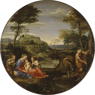 Rest on the Flight into Egypt Annibale Carracci - Rest on Flight into Egypt - WGA4438.jpg