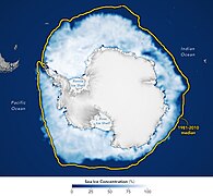 Sep 27 (1): Antarctic sea ice extent on September 10, 2023