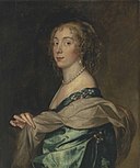 Anthony van Dyck - Portrait of a lady, believed to be Penelope, Lady Bayning (1620-1647), later Lady Herbert 2016 CKS 11973 0010.jpg