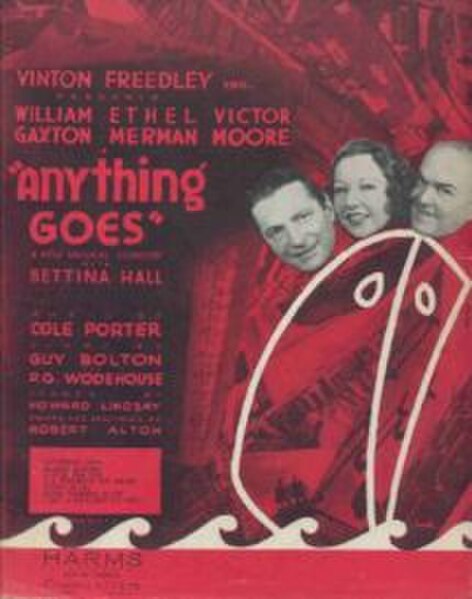 Sheet music from original Broadway production Anything Goes