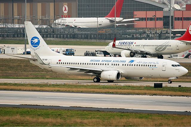 Former Ariana Afghan Airlines Boeing 737-800