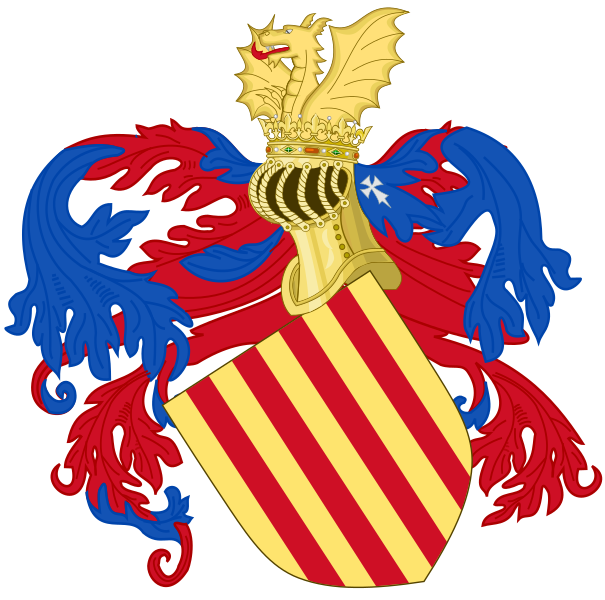 File:Arms of Aragonese Monarchs, 16th-19th centuries(Azure and Gules).svg