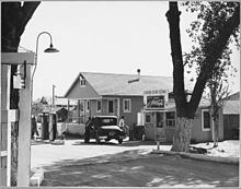 Entrance of the Arvin Farm Labor Camp, 1940