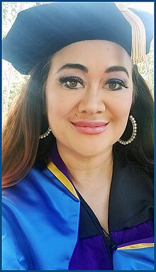 Asia Carrera after receiving her Juris Doctor degree from St. Mary's University School of Law, May 2024 Asia Carrera law school graduation day selfie.jpg