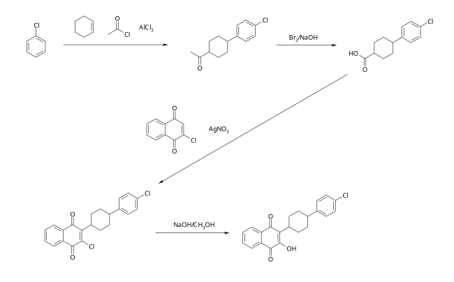 Synthese von Atovaquon