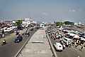 * Nomination Highway under the footbridge of the dantokpa market in Cotonou Bénin --Adoscam 18:05, 22 February 2020 (UTC) * Decline Strong tilt, and there is banding in the sky; new processing needed. --Peulle 20:39, 22 February 2020 (UTC)