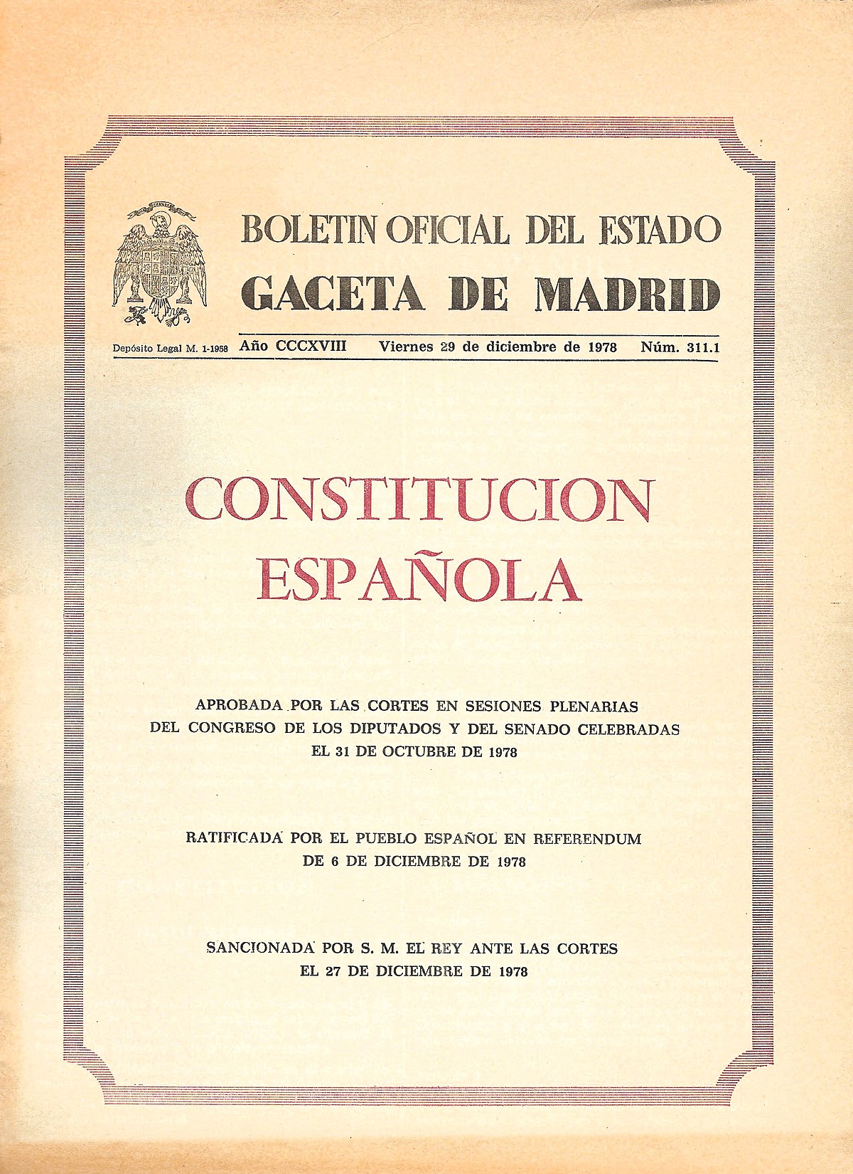 Cuántos artículos tiene la Constitución Española de 1978?