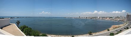 Bahia de Luanda, the beautiful natural harbor Luanda surrounds, as seen from the fort.
