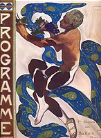 Вацлав Ніжинський в балеті «Післяполуденний відпочинок фавна», 1912