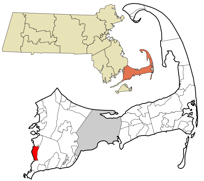 File:Barnstable County Massachusetts incorporated and unincorporated areas West Falmouth highlighted.svg