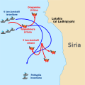 Battaglia navale di Latakia (versione in SVG)